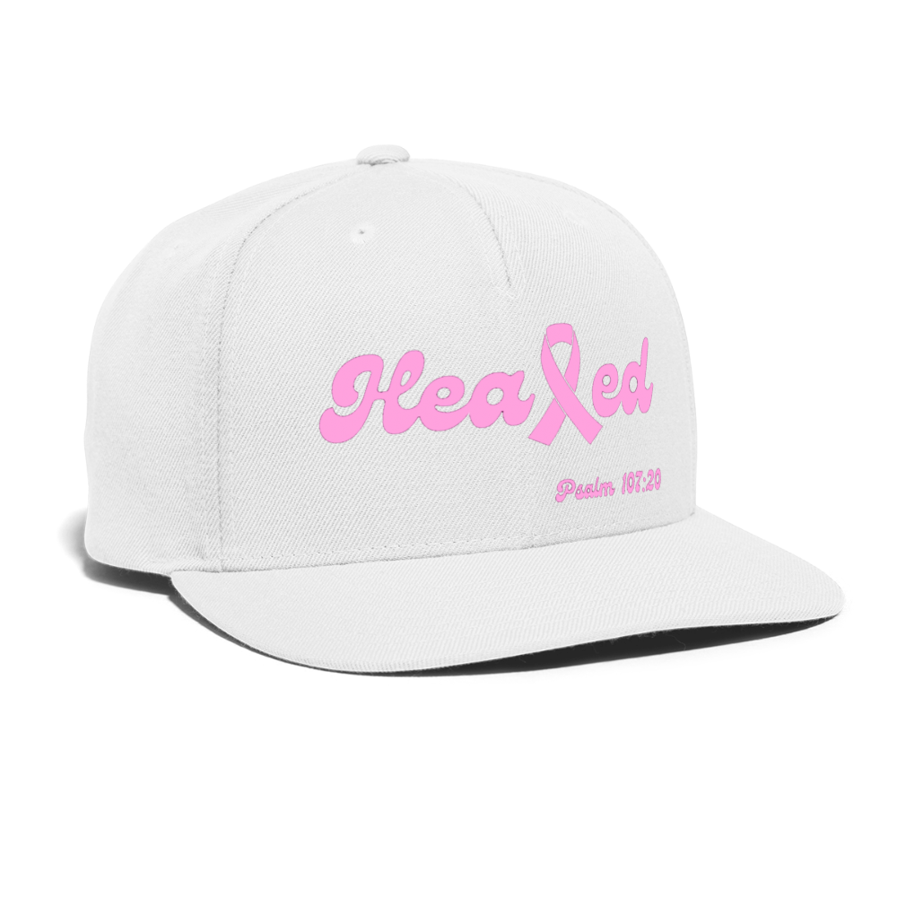 Healed Snapback Cap (Breast Cancer) - white