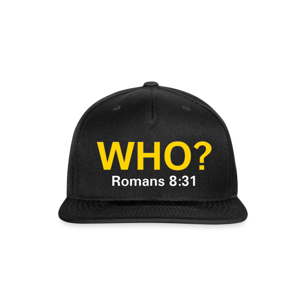 WHO? Snapback Cap - black