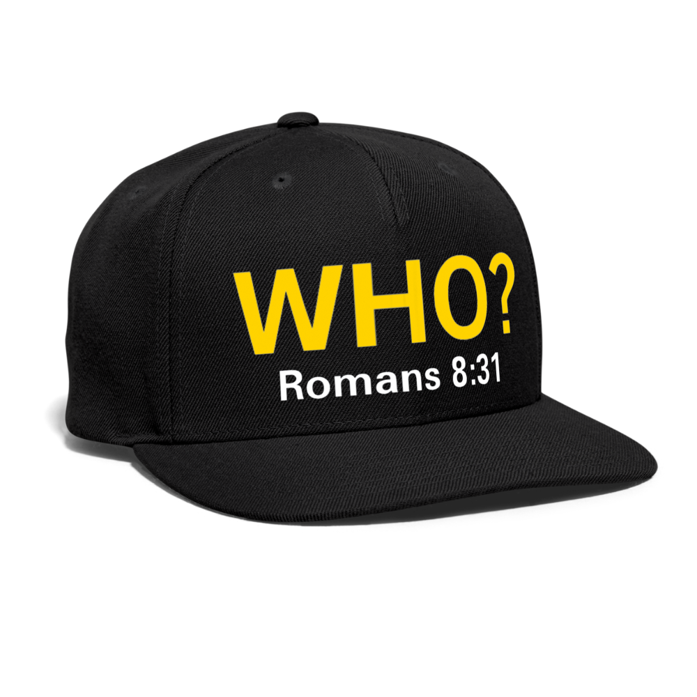 WHO? Snapback Cap - black