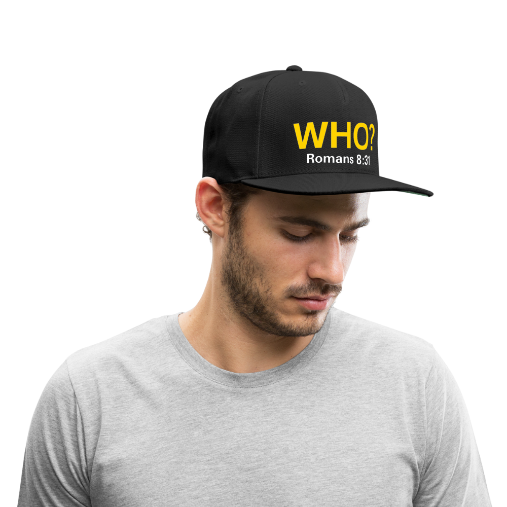 WHO? Snapback Cap - black