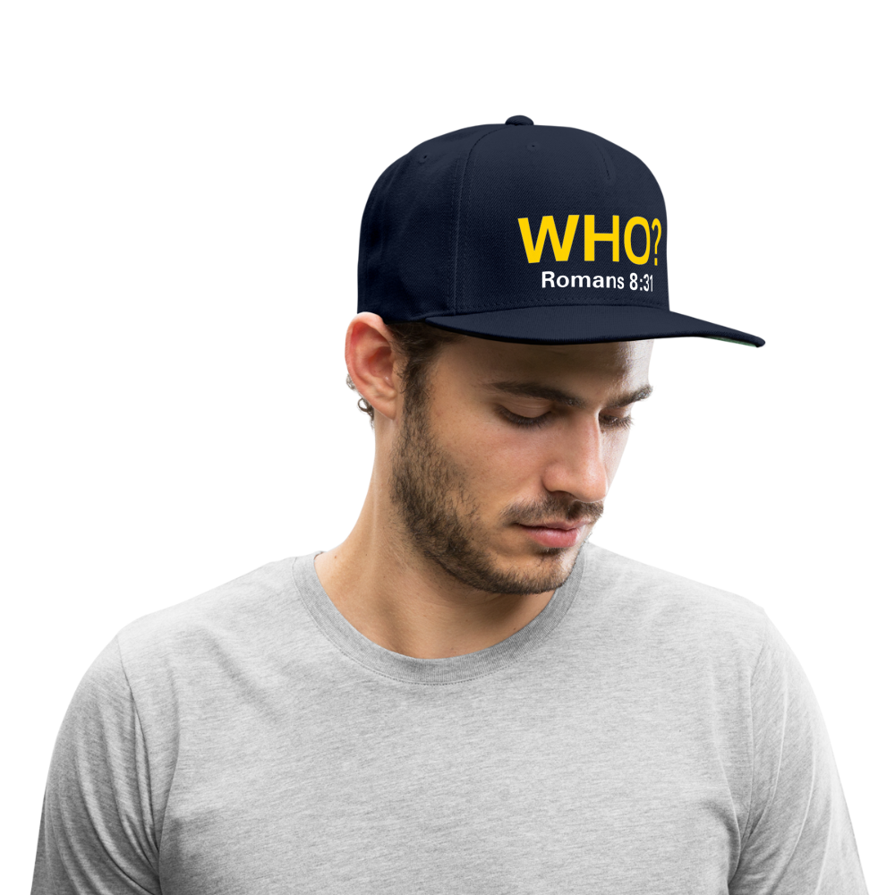 WHO? Snapback Cap - navy