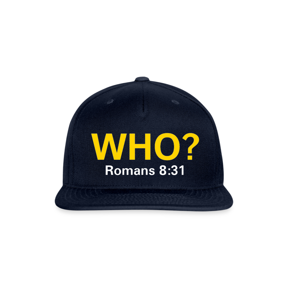 WHO? Snapback Cap - navy