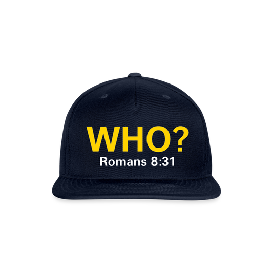 WHO? Snapback Cap - navy