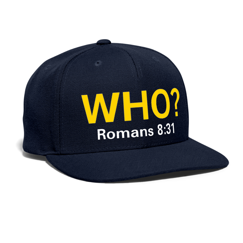 WHO? Snapback Cap - navy