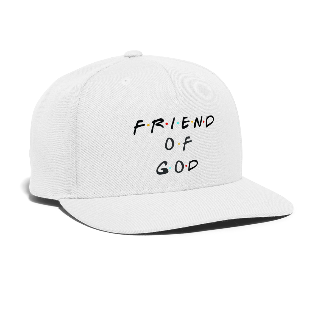 Friend of God Snapback Cap - white