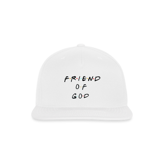 Friend of God Snapback Cap - white