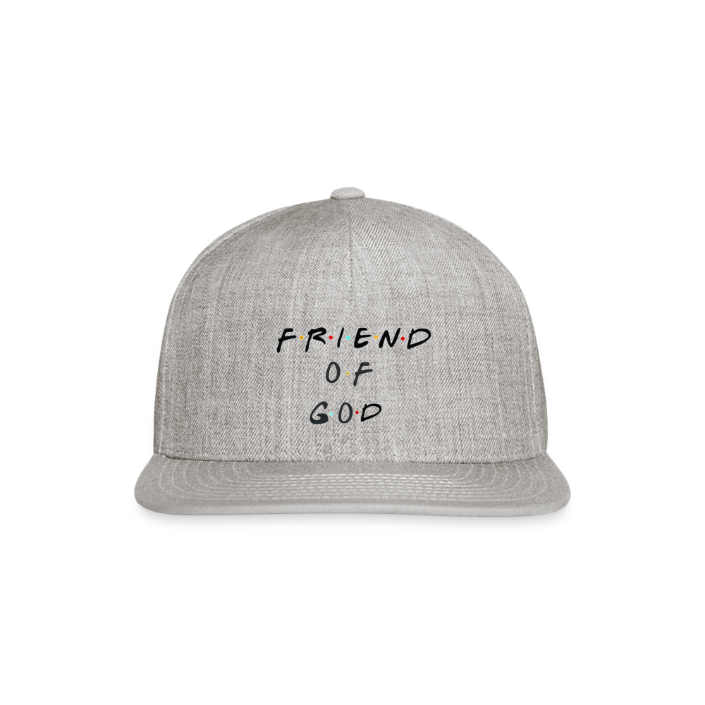 Friend of God Snapback Cap - heather gray