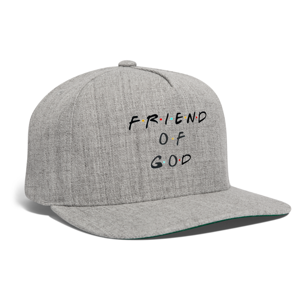 Friend of God Snapback Cap - heather gray