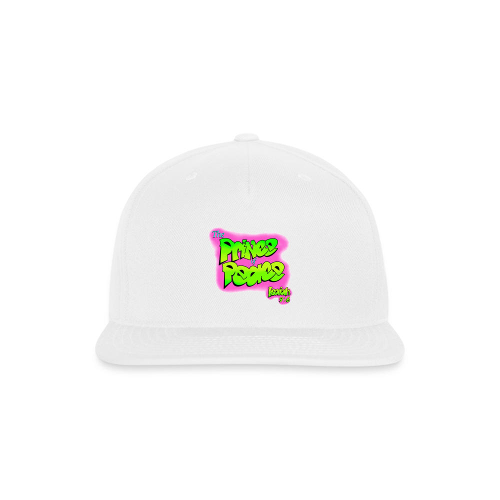 Prince Of Peace Snapback Cap - white